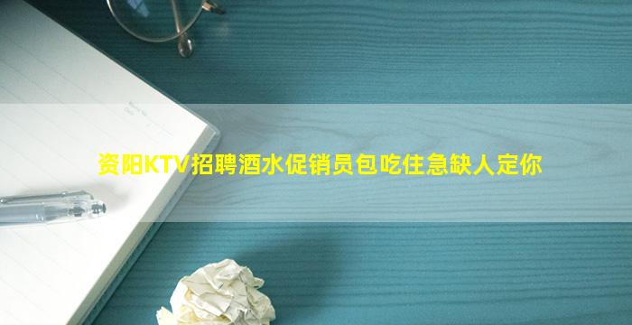 资阳KTV招聘酒水促销员包吃住急缺人定你